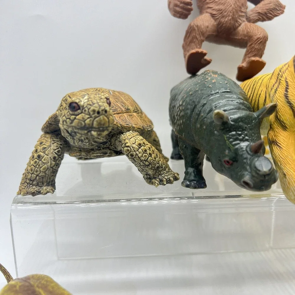 AAA Triple A‎ Zoo Animals Lot Of 25 Heavy Rubber Animal Vintage Elephant Turtle